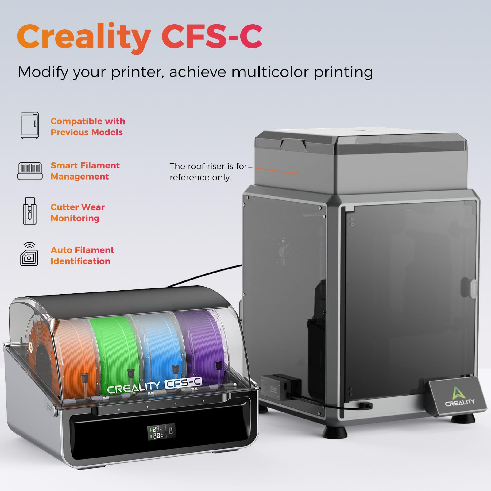 Amazon.co.jp: Creality CFS-C、マルチカラー3Dプリンターフィラメント